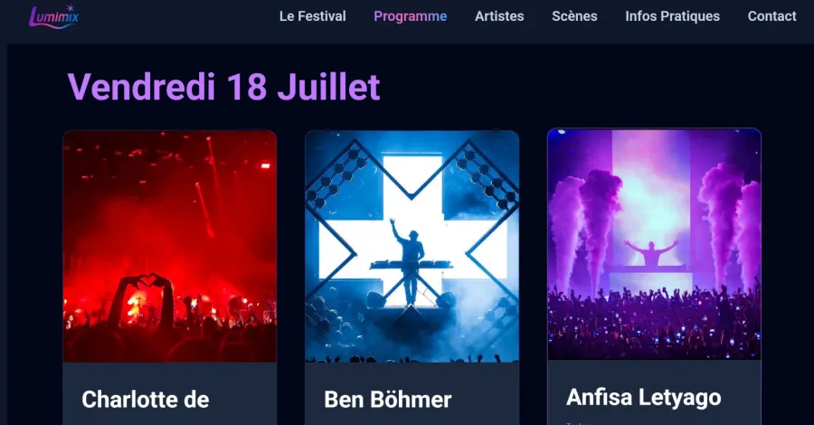 LumiMix, écran 2