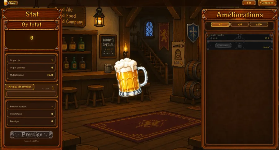 Juste une chope, écran 2